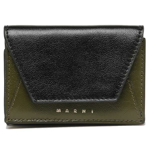 マルニ 三つ折り財布 ミニ財布 ブラック マルチ レディース MARNI PFMO0056U1 P2644 Z530N 詳細画像