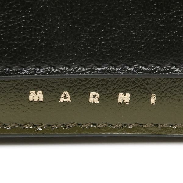 マルニ 三つ折り財布 ミニ財布 ブラック マルチ レディース MARNI PFMO0056U1 P2644 Z530N 詳細画像