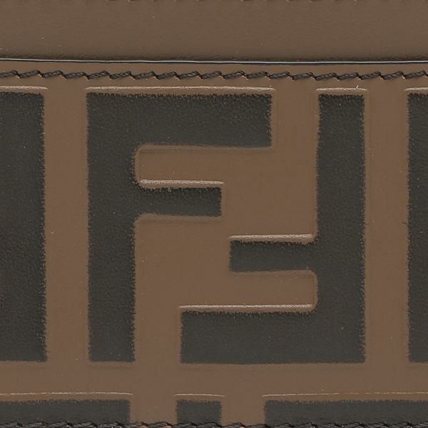 フェンディ カードケース FFロゴ ブラウン レディース FENDI 8M0445 AAFM F13VK 詳細画像