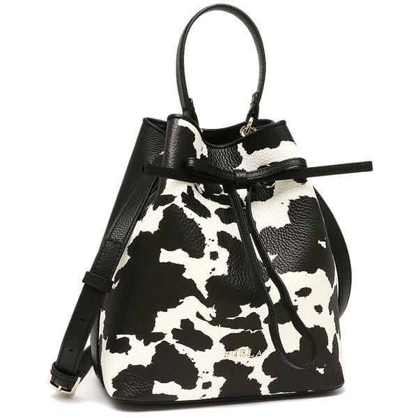 フルラ アウトレット ハンドバッグ ショルダーバッグ コスタンザ 巾着 ブラック ホワイト レディース FURLA BLE3CSZ A0479 TON00