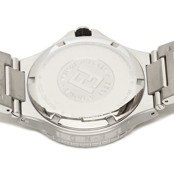 フェンディ 時計 FENDI F108100101 42MM NAUTICO ノーティコ クォーツ メンズ腕時計 ウォッチ シルバー/ブラック 詳細画像