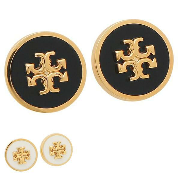 トリーバーチ ピアス アクセサリー キラ エナメル サークル スタッズ レディース TORY BURCH 90547 (1)TORYGOLD NEW IVORY ゴールド