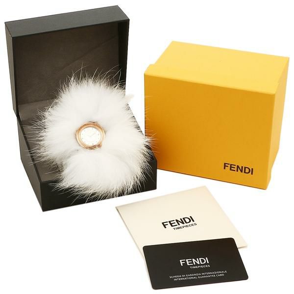 フェンディ 時計 レディース マイウェイ28mm クォーツ シルバー ホワイト FENDI F370524541 レザー 詳細画像