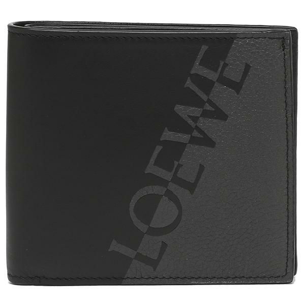 ロエベ 二つ折り財布 シグネチャー グレー ブラック メンズ LOEWE C314501X01 1268 詳細画像