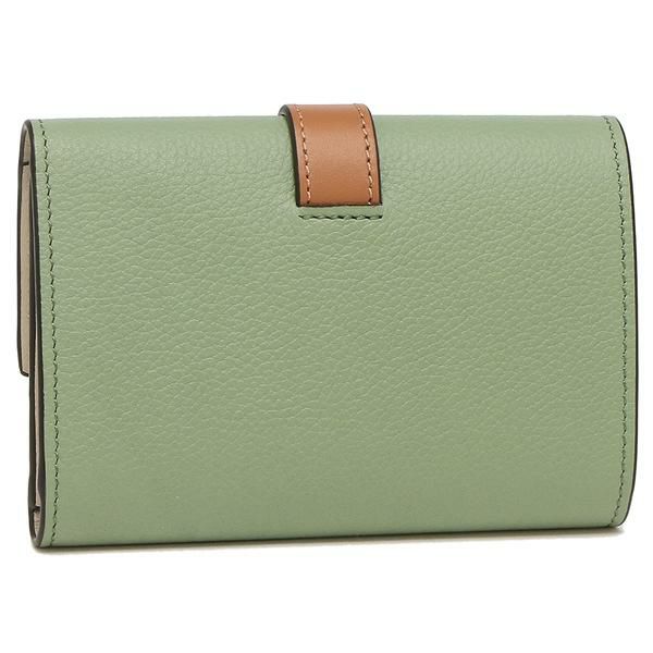 ロエベ 三つ折り財布 バーティカルウォレット Sサイズ グリーン レディース LOEWE C660S86X01 6465 詳細画像