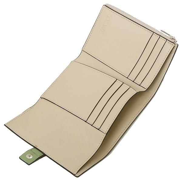 ロエベ 三つ折り財布 バーティカルウォレット Sサイズ グリーン レディース LOEWE C660S86X01 6465 詳細画像