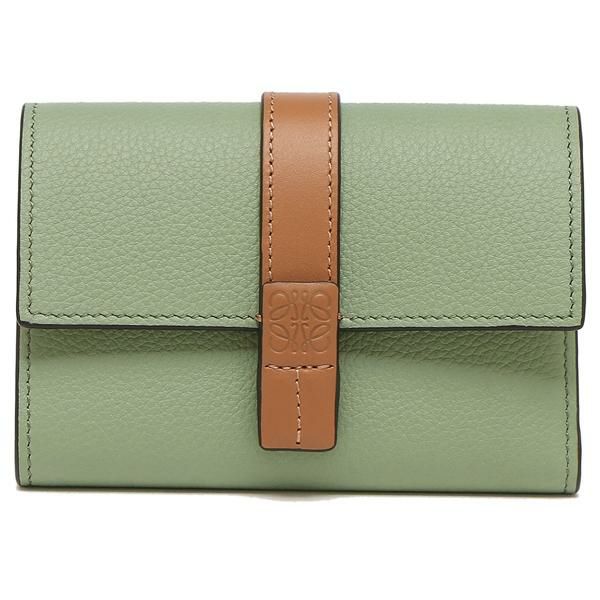 ロエベ 三つ折り財布 バーティカルウォレット Sサイズ グリーン レディース LOEWE C660S86X01 6465 詳細画像