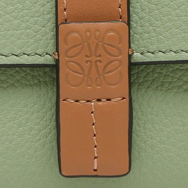 ロエベ 三つ折り財布 バーティカルウォレット Sサイズ グリーン レディース LOEWE C660S86X01 6465 詳細画像