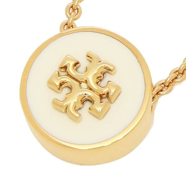 トリーバーチ ネックレス アクセサリー キラ エナメル ゴールド ホワイト レディース TORY BURCH 90549 700 詳細画像