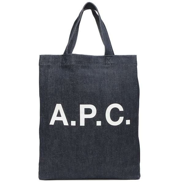アーペーセー トートバッグ 定番 ロゴトート デニムトート ネイビー レディース メンズ APC COCSX M61569 IAI INDIGO A4対応 詳細画像