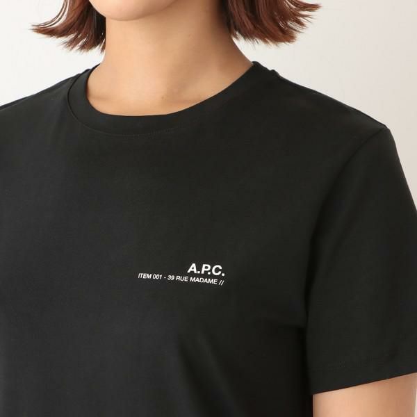 アーペーセー トップス Tシャツ ブラック メンズ レディース APC COEOP H26904 LZZ 詳細画像