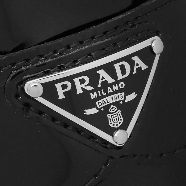 プラダ ローファー 靴 パテントレザー トライアングルロゴ ブラック レディース PRADA 1D902M 069 025 F0002 詳細画像