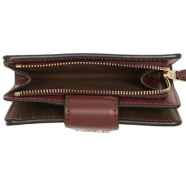 コーチ アウトレット 二つ折り財布 シグネチャー 花柄 ベージュマルチ レディース COACH C8730 IME7V 詳細画像