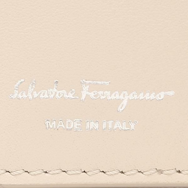 サルヴァトーレフェラガモ 二つ折り財布 ビバ ミニ財布 ベージュ レディース Salvatore Ferragamo 220288 745860 詳細画像