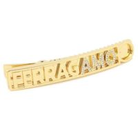 サルヴァトーレフェラガモ バレッタ アクセサリー レタリング ヘアアクセサリー ゴールド レディース Salvatore Ferragamo 340184 0747301