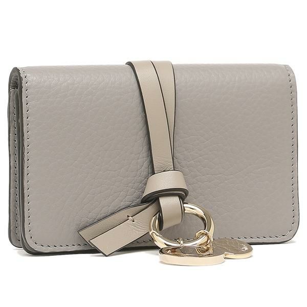 クロエ カードケース アルファベット グレー レディース CHLOE CHC21WP015F57 053