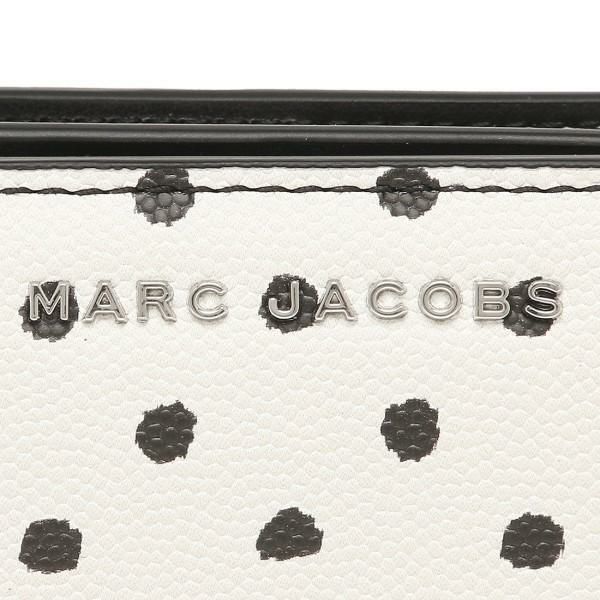 マークジェイコブス アウトレット 二つ折り財布 ミニ財布 ホワイト ブラック レディース MARC JACOBS S114M10SP22 116 詳細画像