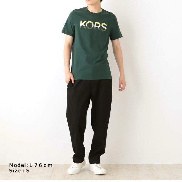 マイケルコース アウトレット Tシャツ グリーン レディース MICHAEL KORS OR150L8FV4 RACING GREEN 詳細画像