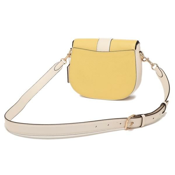 コーチ アウトレット ショルダーバッグ イエロー ホワイト レディース COACH C8296 IMTV3 詳細画像
