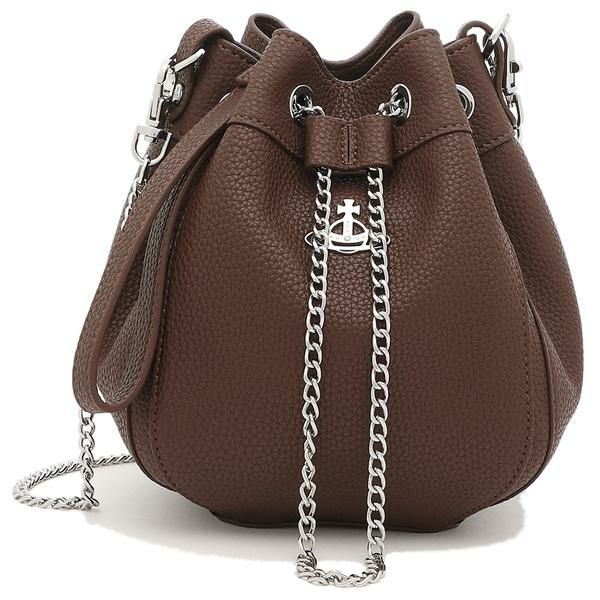 ヴィヴィアンウエストウッド ショルダーバッグ クリッシー ブラウン レディース VIVIENNE WESTWOOD 43020016 02103 D401 詳細画像