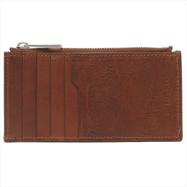 イルビゾンテ  カードケース コインケース フラグメントケース ブラウン メンズ レディース IL BISONTE SVW001POX001 BW382C 詳細画像