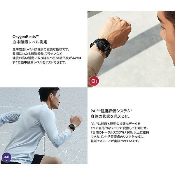 アマズフィット 時計 メンズ レディース ジーティーアール2イー 46mm 充電式クォーツ グリーン Amazfit SP170033C08 シリコン 詳細画像