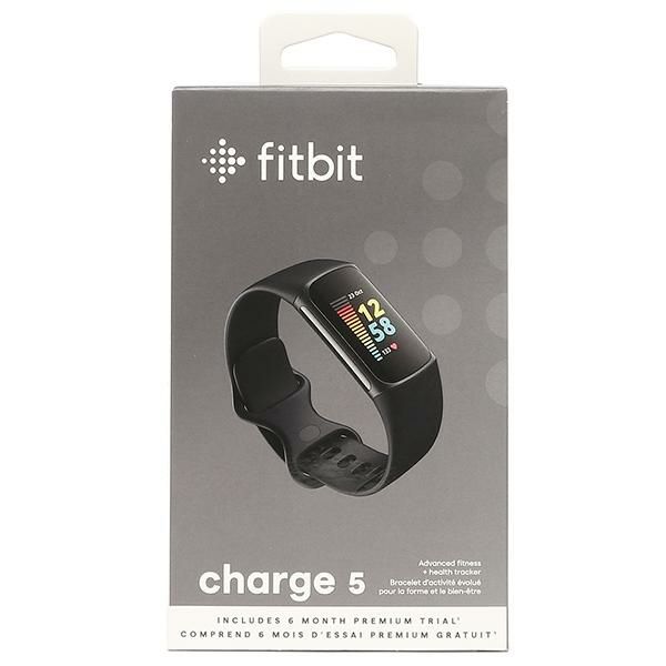 フィットビット 時計 メンズ レディース チャージ5 36×22mm 充電式クォーツ ブラック Fitbit FB421BKBK シリコン 詳細画像