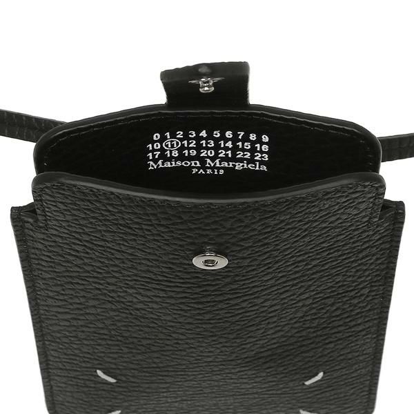 メゾンマルジェラ フォンケース 携帯ケース ネックポーチ ブラック メンズ レディース Maison Margiela SA3VZ0001 P4455 T8013 詳細画像