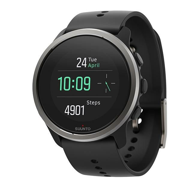 スント 時計 メンズ レディース 5ピーク 43mm 充電式クォーツ ブラック SUUNTO SS050726000 シリコン 詳細画像