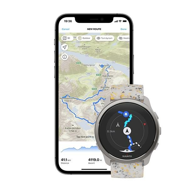 スント 時計 メンズ レディース 5ピーク 43mm 充電式クォーツ マルチ SUUNTO SS050736000 シリコン 詳細画像