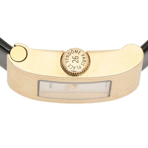 ブシュロン 時計 レディース リフレ 29×18 クォーツ シルバー ブラック BOUCHERON WA009523 サテン  【お取り寄せ商品】 詳細画像