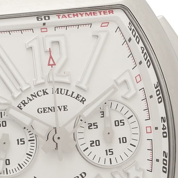 フランクミュラー 時計 メンズ ヴァンガード 54×44 自動巻 ホワイト FRANCK MULLER V45CCDTACBC レザー ラバー  【お取り寄せ商品】 詳細画像