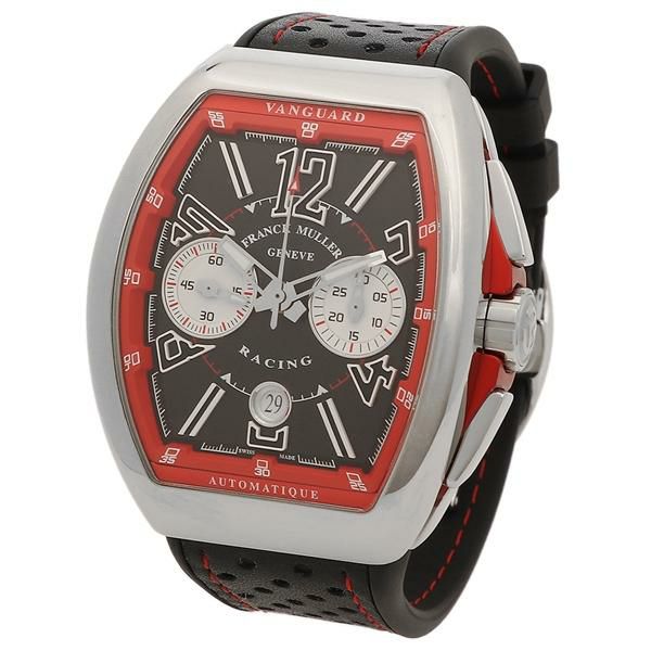 フランクミュラー 時計 メンズ ヴァンガードレーシング 54×44 自動巻 ブラック FRANCK MULLER V45CCDTRCGAC.ER ラバー  【お取り寄せ商品】 詳細画像