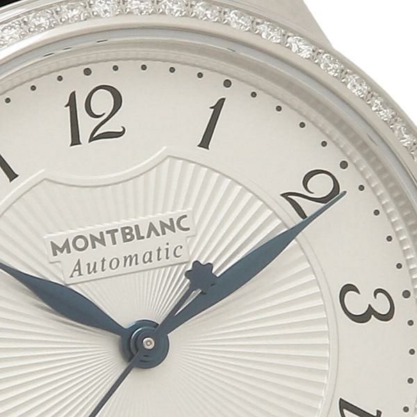 モンブラン 時計 レディース ボエム 30 自動巻 シルバー ブラック MONTBLANC 111057 レザー  【お取り寄せ商品】 詳細画像