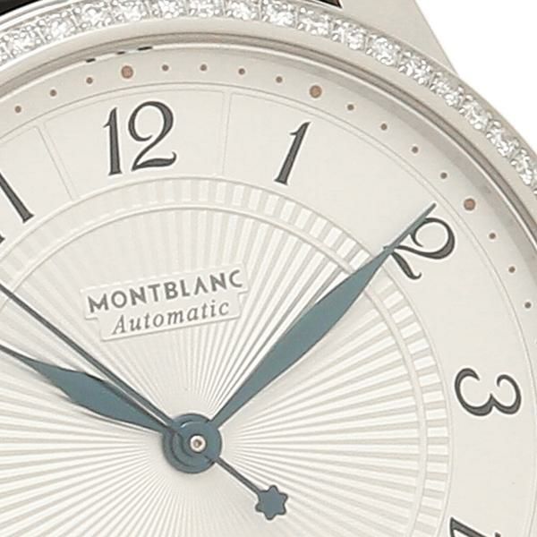 モンブラン 時計 レディース ボエム 34 自動巻 シルバー ブラック MONTBLANC 114734 レザー  【お取り寄せ商品】 詳細画像