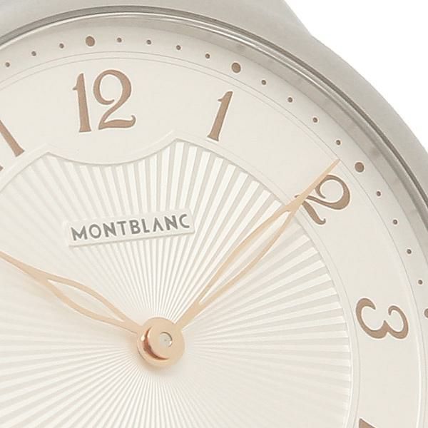 モンブラン 時計 レディース ボエム 34 クォーツ シルバー ブラック MONTBLANC 123867 レザー  【お取り寄せ商品】 詳細画像
