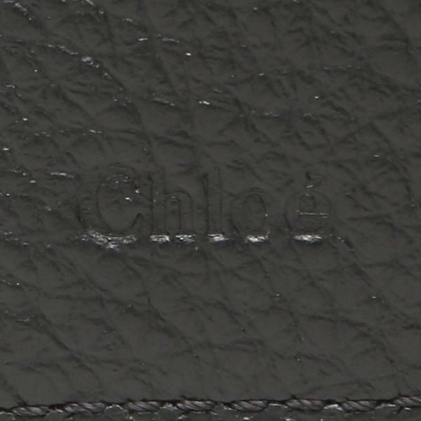 クロエ 三つ折り財布 アルファベット ミニ財布 ブラック レディース CHLOE CHC21WP945F57 001 詳細画像