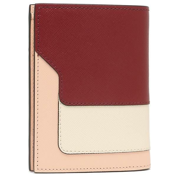 マルニ 二つ折り財布 トランク バイフォールドウォレット ミニ財布 レッド マルチ メンズ レディース MARNI PFMOQ14U13 LV520 Z541N 詳細画像
