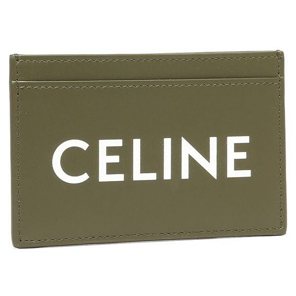 セリーヌ カードケース カードホルダー ロゴ グリーン メンズ レディース CELINE 10B703DMF 31DO