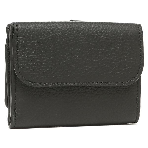 クロエ 三つ折り財布 アルファベット ミニ財布 ブラック レディース CHLOE CHC21WP946F57 001 詳細画像