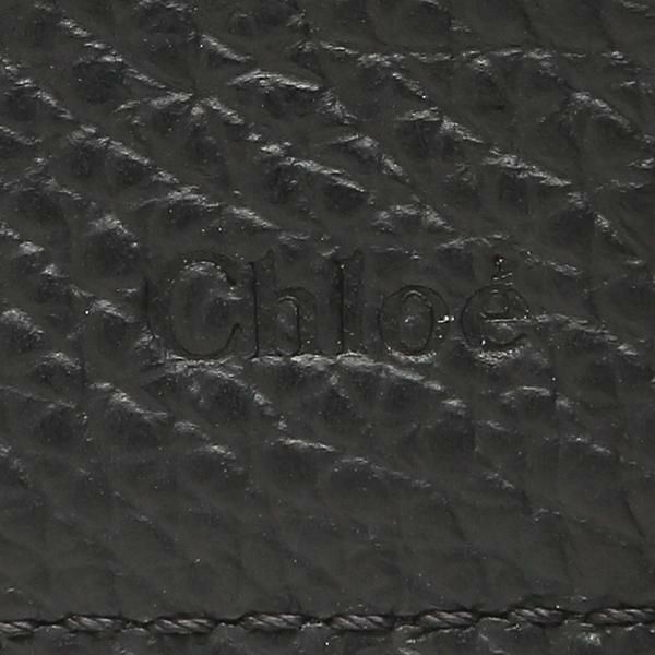 クロエ 三つ折り財布 アルファベット ミニ財布 ブラック レディース CHLOE CHC21WP946F57 001 詳細画像