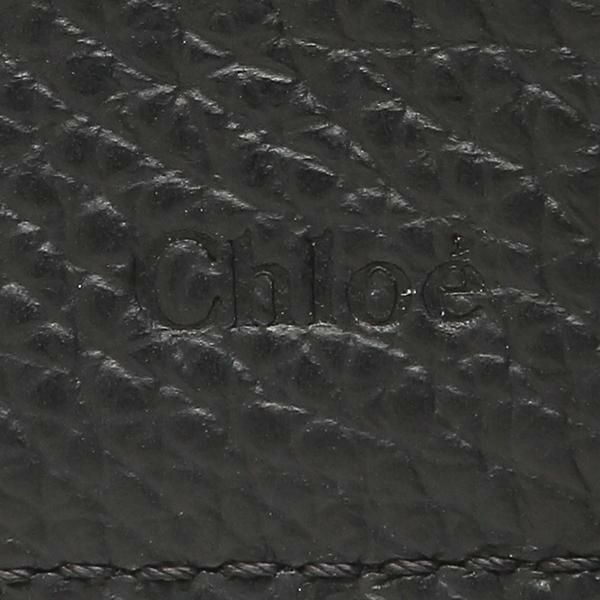 クロエ 三つ折り財布 アルファベット ミニ財布 ブラック レディース CHLOE CHC21WP946F57 001 詳細画像