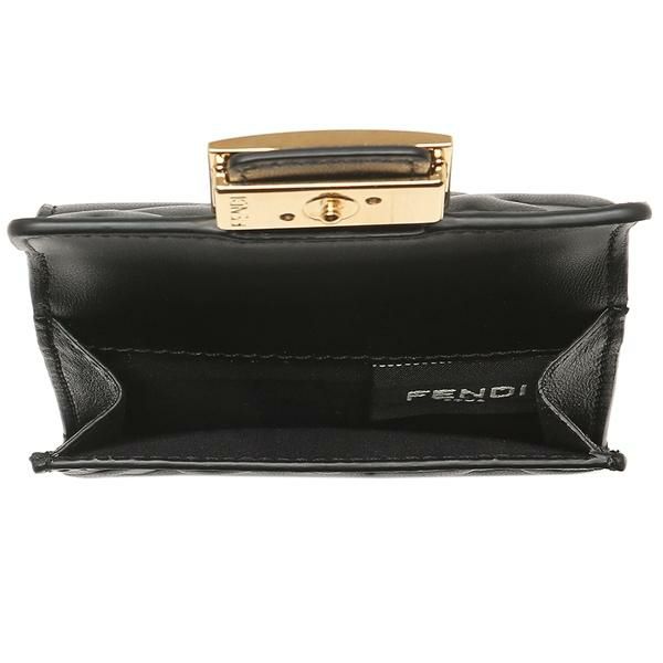 フェンディ 三つ折り財布 バゲット ミニ財布 ブラック レディース FENDI 8M0395 AAJD F0KUR 詳細画像