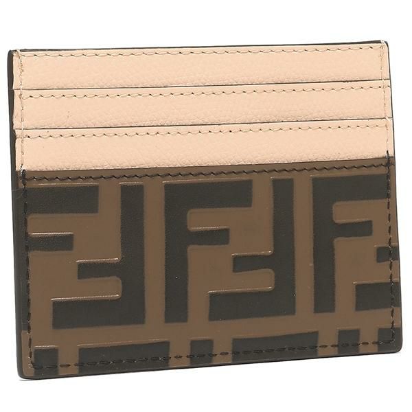 フェンディ カードケース エフイズフェンディ ブラウン ピンク レディース FENDI 8M0445 AAII F180F 詳細画像