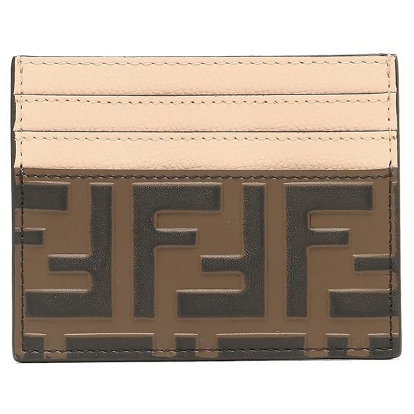 フェンディ カードケース エフイズフェンディ ブラウン ピンク レディース FENDI 8M0445 AAII F180F 詳細画像