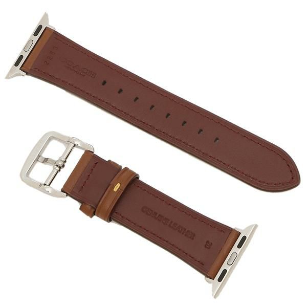 コーチ 時計用ベルト レディース アップルウォッチ 交換バンド 替えベルト 38mm 40mm 対応 ブラウン COACH 14700075 レザー 詳細画像