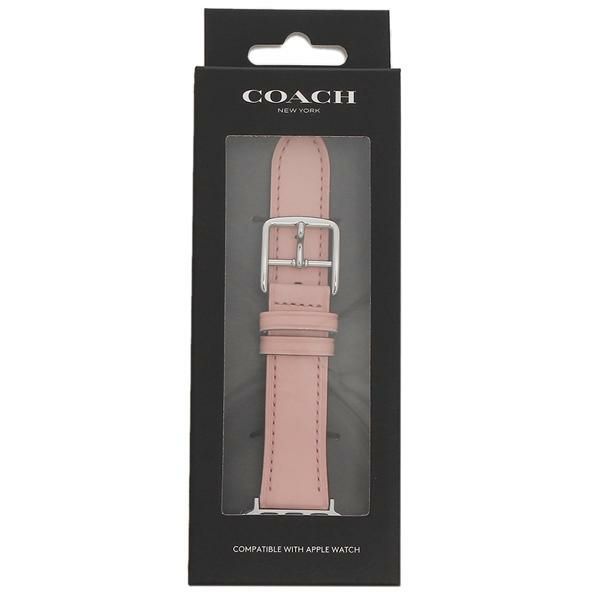 コーチ 時計用ベルト レディース アップルウォッチ 交換バンド 替えベルト 38mm 40mm 対応 ピンク COACH 14700087 レザー 詳細画像