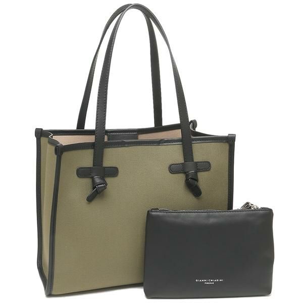 ジャンニキアリーニ トートバッグ マルチェッラ Sサイズ グリーン レディース GIANNI CHIARINI BS6849 CNV-SE