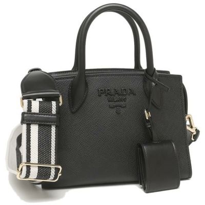 プラダ ハンドバッグ ショルダーバッグ サフィアーノキュイール ブラック レディース PRADA 1BA269 2ERX 3OO F0002 |  AXES