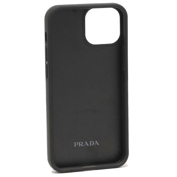 プラダ iPhoneケース iPhone 13 mini スマートフォンケース サフィアーノ スマホケース ブラック メンズ レディース PRADA 2ZH147 QHH F0002 詳細画像